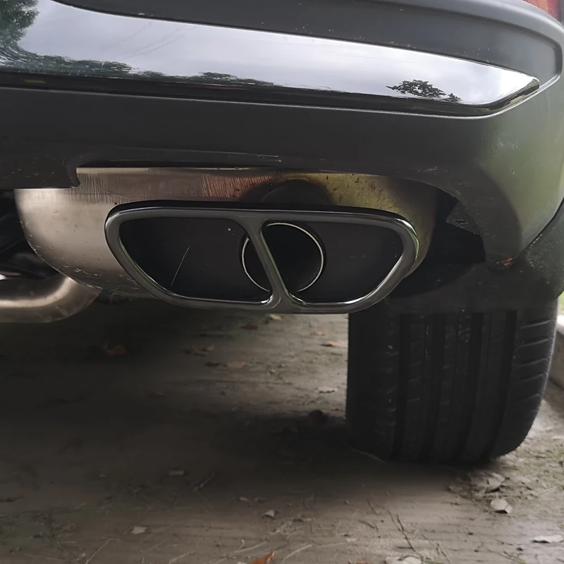 Задний глушитель автомобиля крышка трубы из нержавеющей стали украшение для