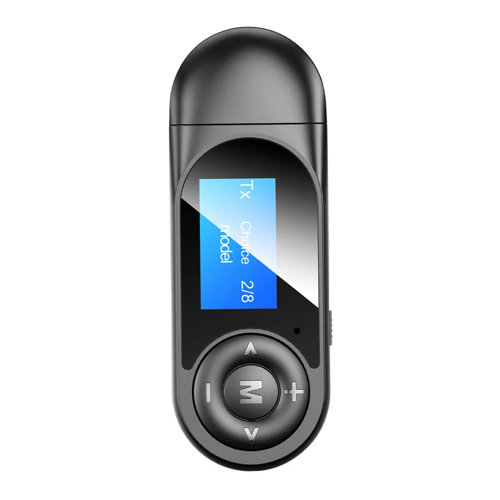 

Bluetooth-совместимый 5,0 приемник передатчика с USB-портом беспроводной аудио адаптер портативный светодиодный дисплей