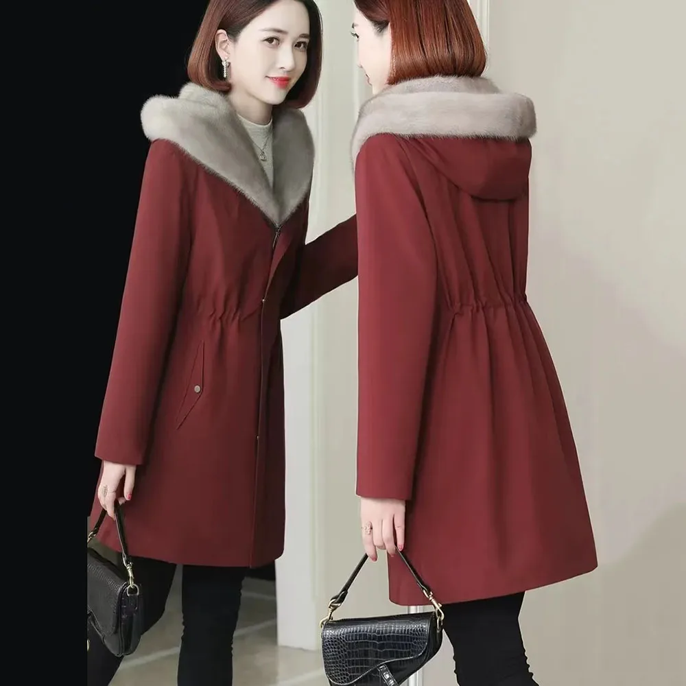 Новая школьная куртка на флисовой подкладке женское длинное пальто теплая