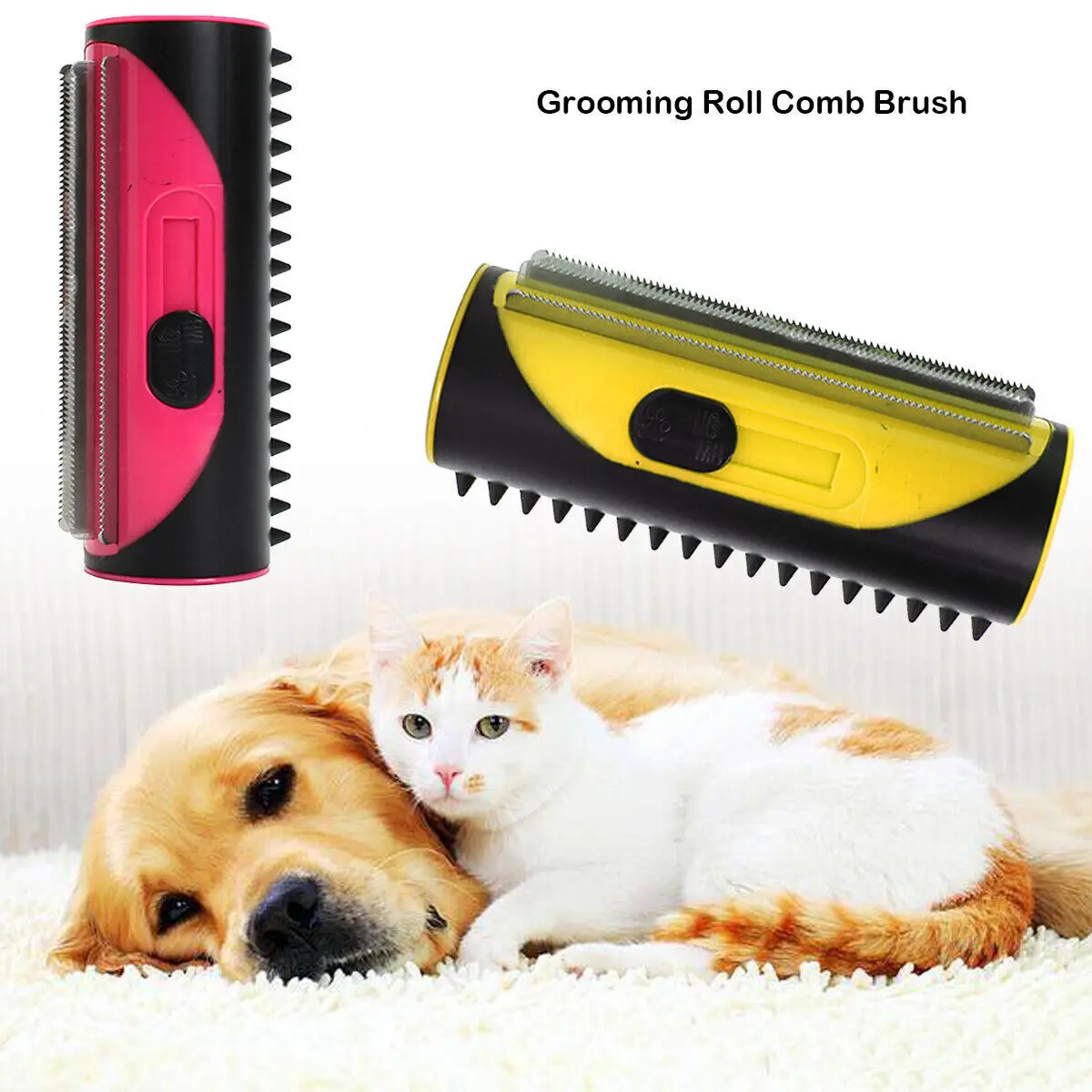 

Pet Dog Hair Comb Lint Roller Dog Cat Puppy Cleaning Brush Cats Hair Sofa Carpet Cleaner Brushes Pet Supplies Comb