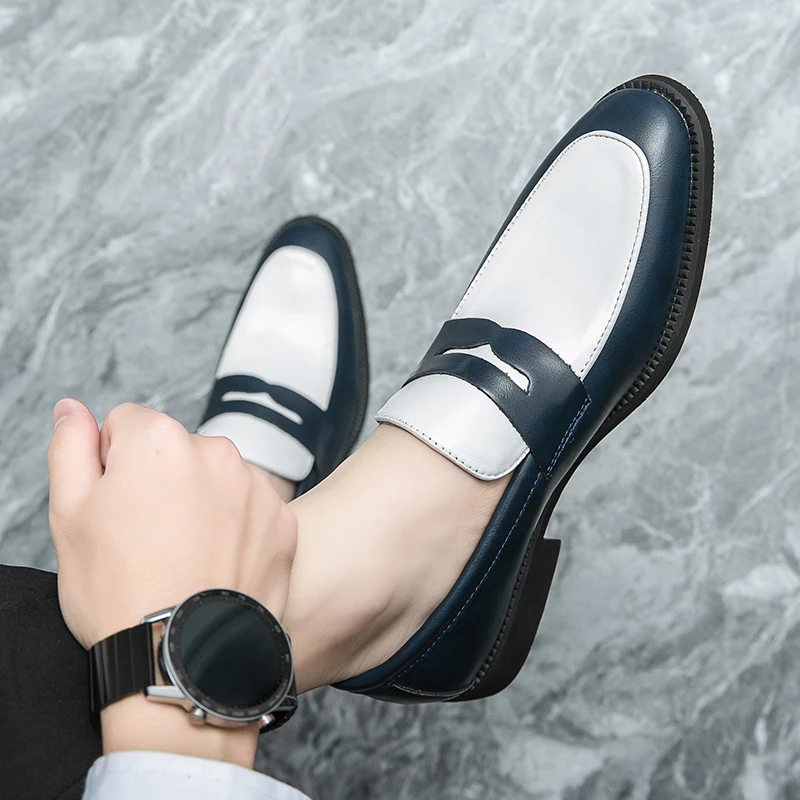 

2023 Fashion Loafers Simple Soft Business Casual Leather Shoes Non-slip Driving Shoes Designer Shoes Men Dress Shoes Men