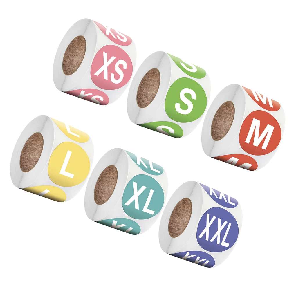 

Наклейки самоклеящиеся яркие круглые, 6 шт.