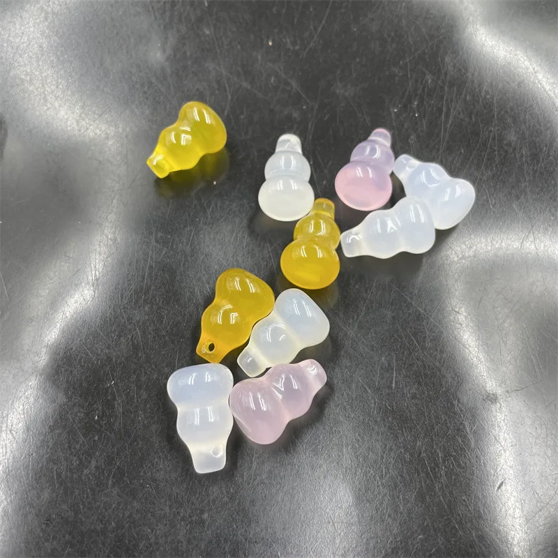 Дешевая Нефритовая розовая халцедоновая Агатовая стерео маленькая Желтая Тыква