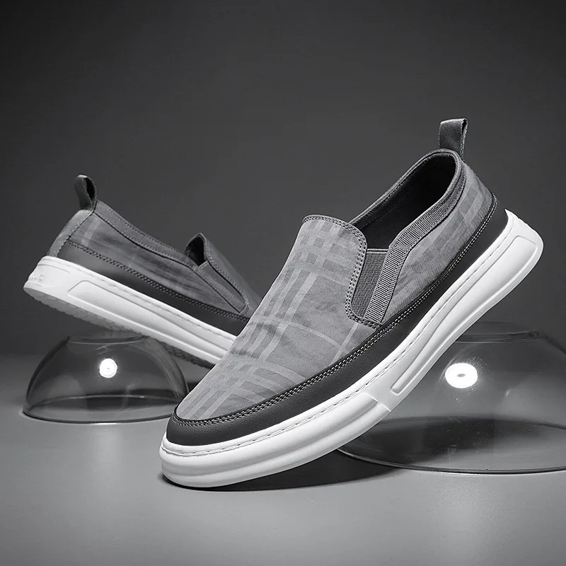 Мужская обувь Новинка Лето 2023 мужские модные туфли для ленивых повседневные