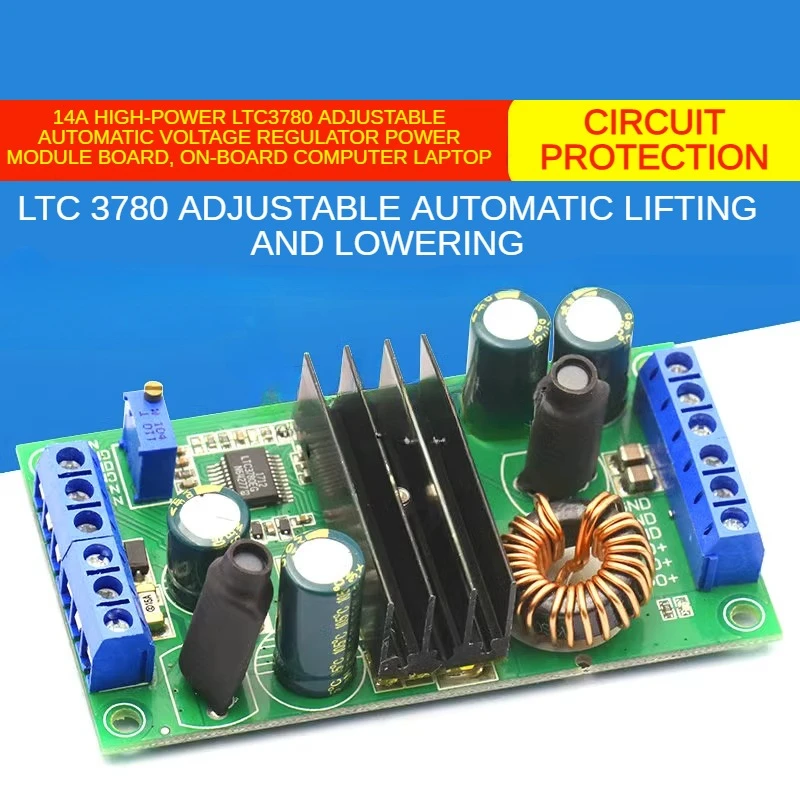 

14A High-power LTC3780 Adjustable Automatic Voltage Regulator Power Module Board, on-board Computer Laptop