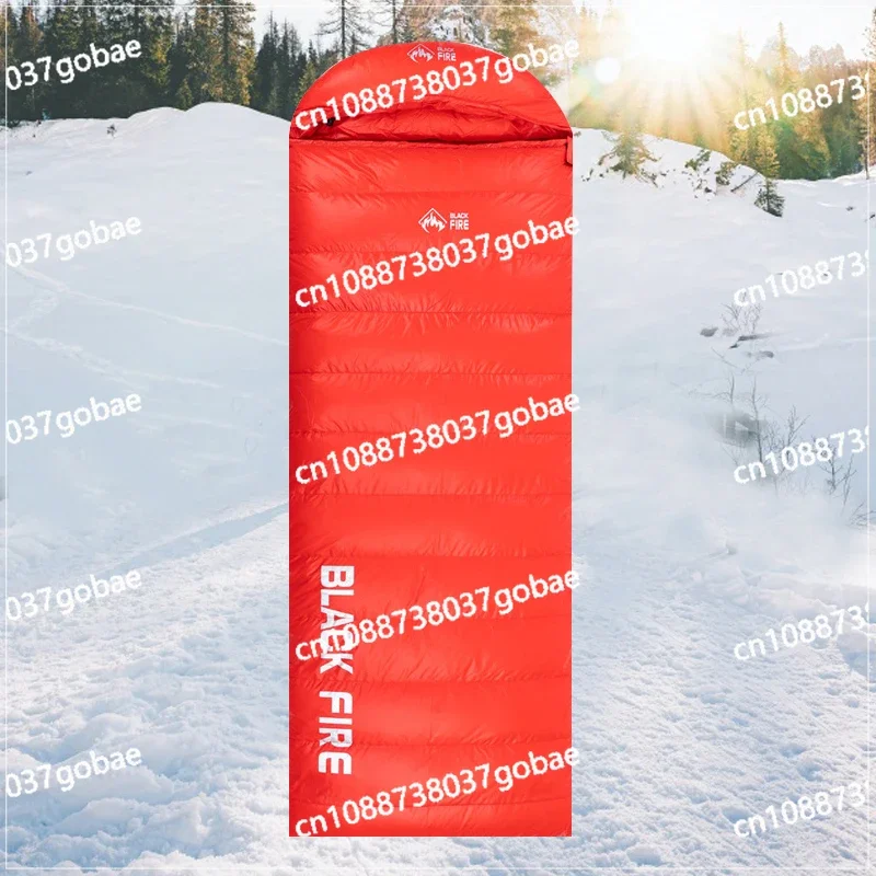 Дихатный пуховый спальный мешок для улицы морозостойкость минус 30 градусов 40