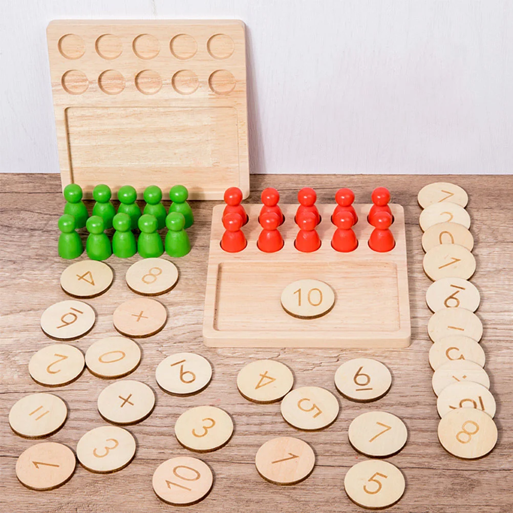 

1 Set Kindergarten Colorful Math Counters Kids Math Manipulative Kit for Home