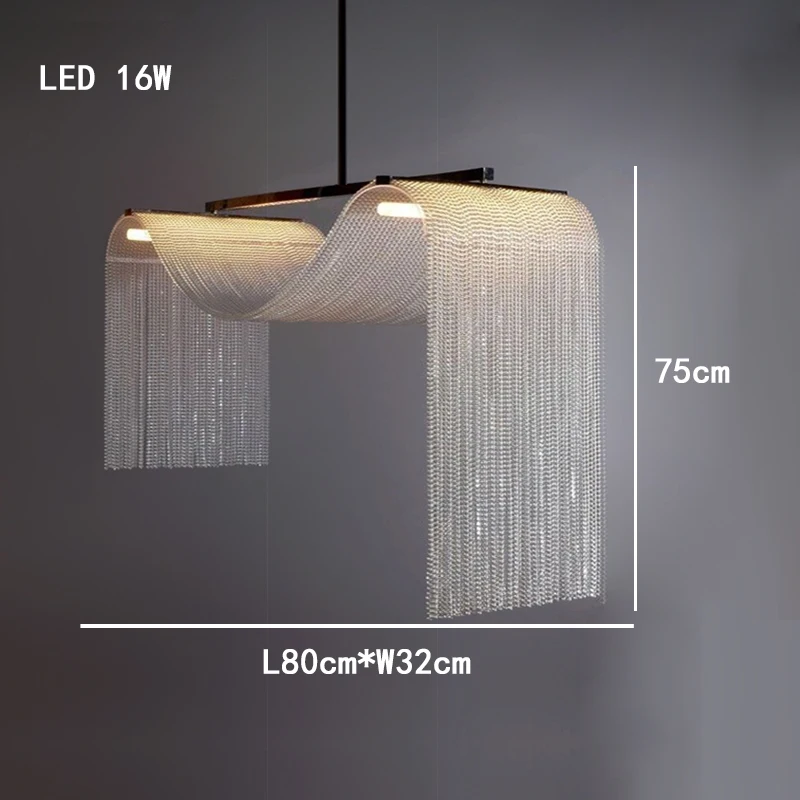 

Металлические подвесные светильники с водопадом и кисточкой, европейские дизайнерские светодиодные подвесные светильники для домашнего декора для потолка, люстра для гостиной, освещение