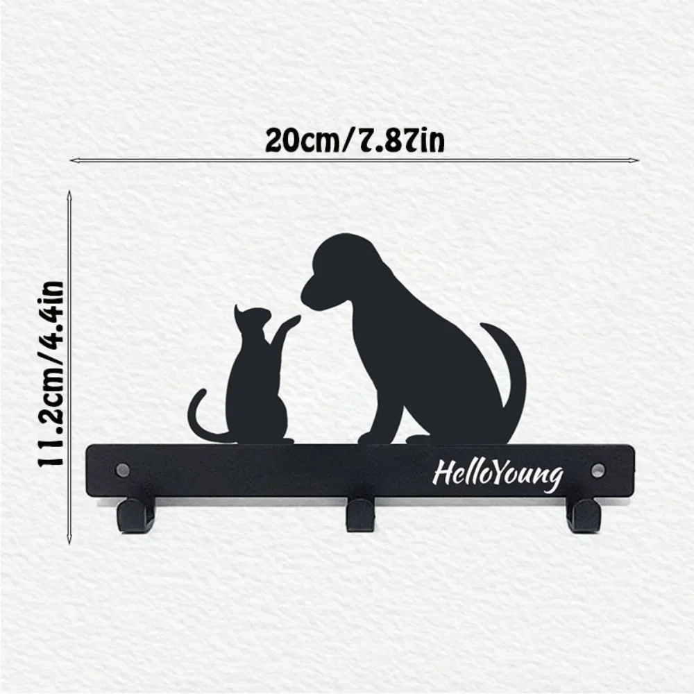 1 шт. вешалка для домашних животных из кованого железа с металлическими когтями —