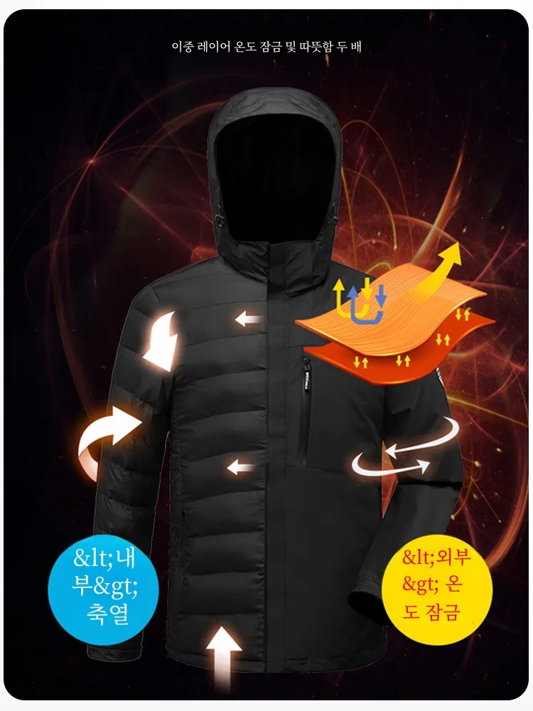 Autumn and Winter Cotton-Padded Coat Outerwear Middle-Aged Men's Detachable Jacket Two-piece Suit Elderly Dad...