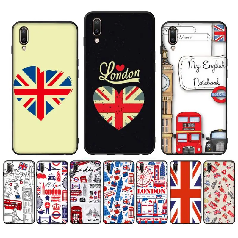 

Britain UK flag London Phone Case Case For Oppo Reno Realme C3 6Pro Cover For vivo Y91C Y17 Y19
