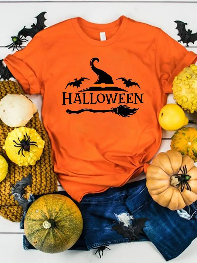 

Witch 90s Love Style Cute Ladies Casual Halloween Thanksgiving Women Clothing Summer Graphic Tee T-shirts Female T Shirt Clothes