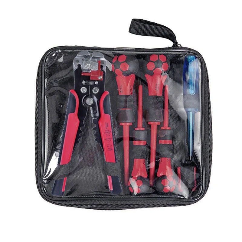 

7 Pieces Of Electrician Wire Stripper Screwdriver Combination Set High Hardness Household Screwdriver Durable Easy To Use