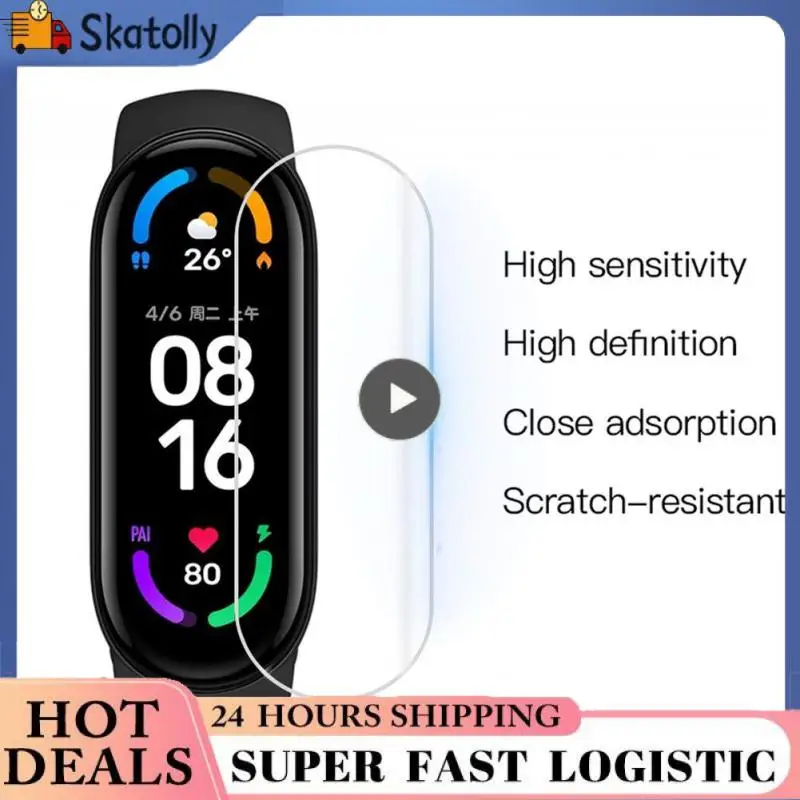 

Scratch-resistant Protect Film Hd Film Explosionproof Hydrogel Film Anti-fingerprint Protective Cover For Mi Band 7 6 5 4