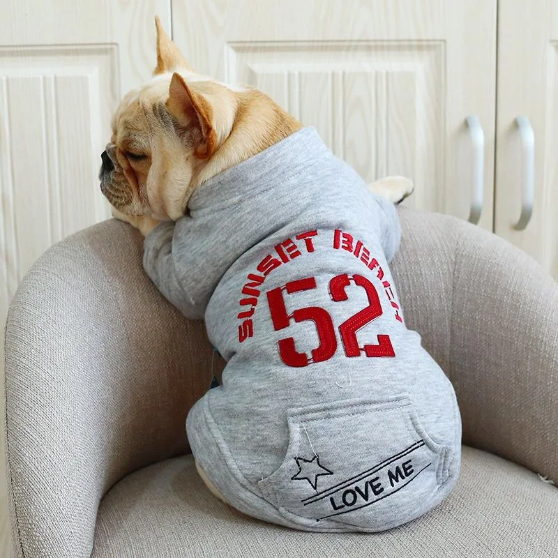 

Pet Dog Clothes Teddy Autumn and Winter New Two Legged Plush Bibear Pet Small Dog Puppy Casual Autumn and Winter Clothes
