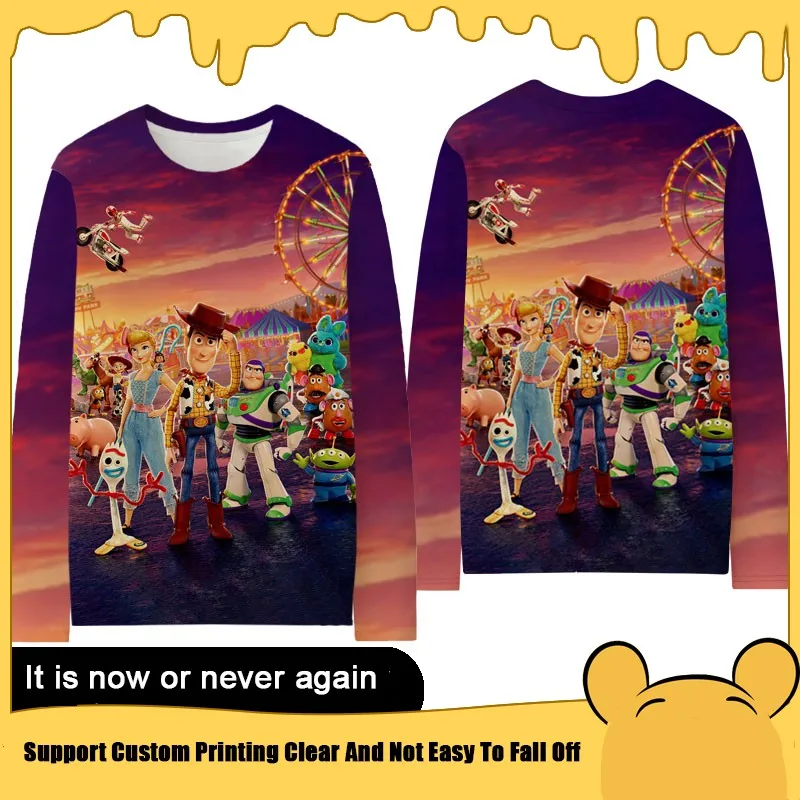 Футболка мужская с длинным рукавом и принтом История игрушек