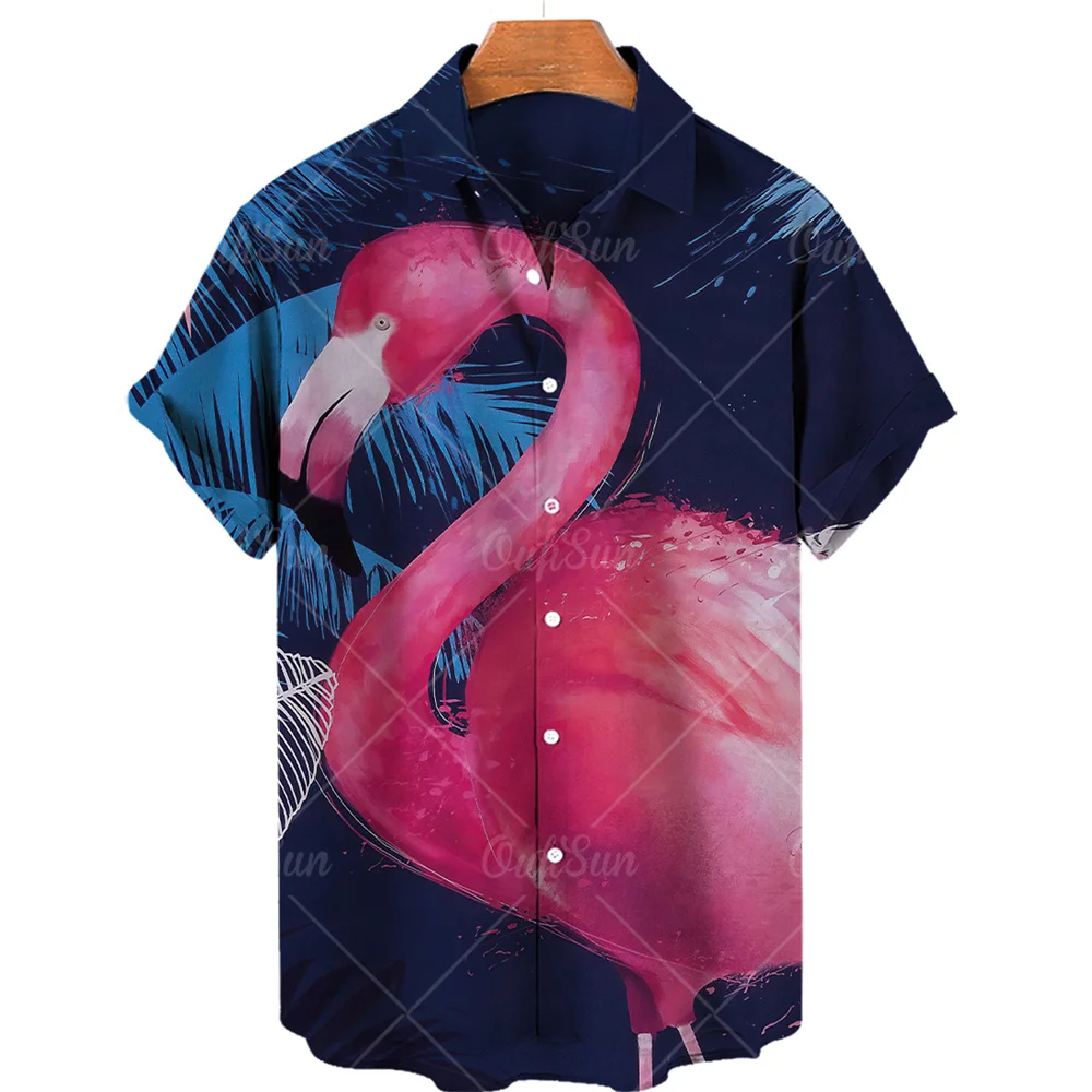

2022 Summer 3d Printed Men's Short Sleeve Shirts Hawaiian Shirt Lapel Single Button Shirts Fashion Casual Shirt Large 5xl