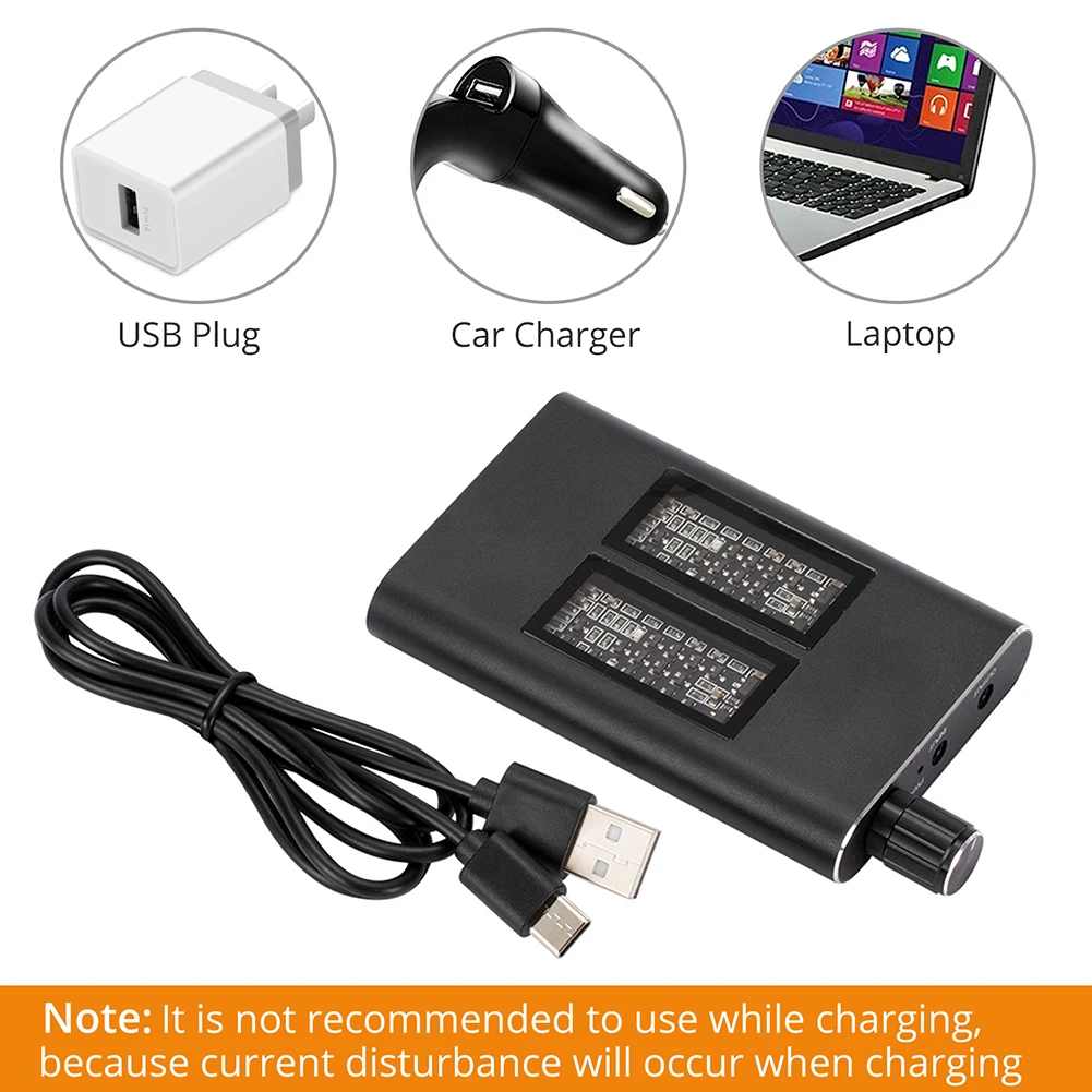 

16-150 ohm HiFi Headphone Earphone Amplifier 3.5mm Jack Aux Portable Adjustable Audio Amp for Mobile Phone Music Player