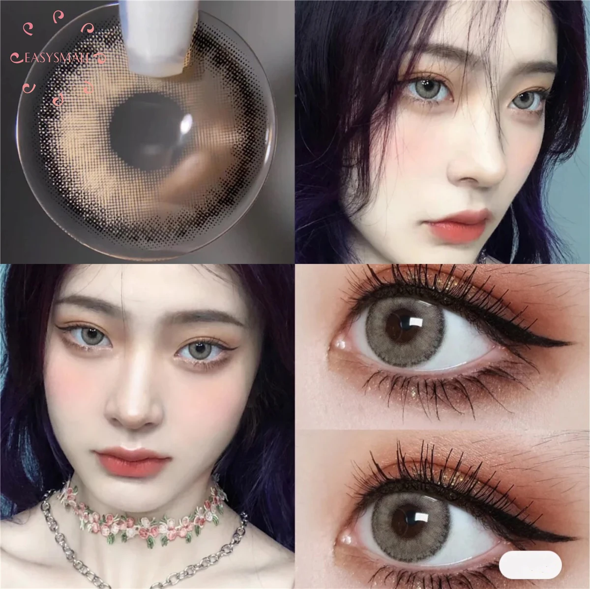 2 шт./пара цветные контактные линзы для глаз от близорукости