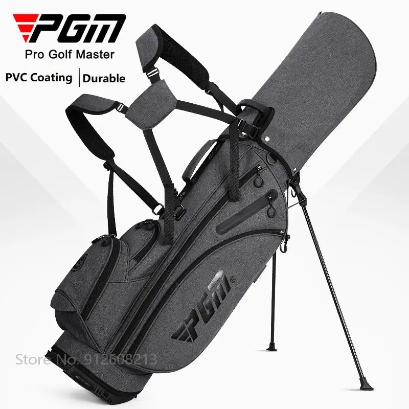 PGM Golf Rack Bag for Men Ultra-light Portable Golf Standard Bag Big Capacity Stable Bracket Pack Dust-proof Bags Shoulder Belt