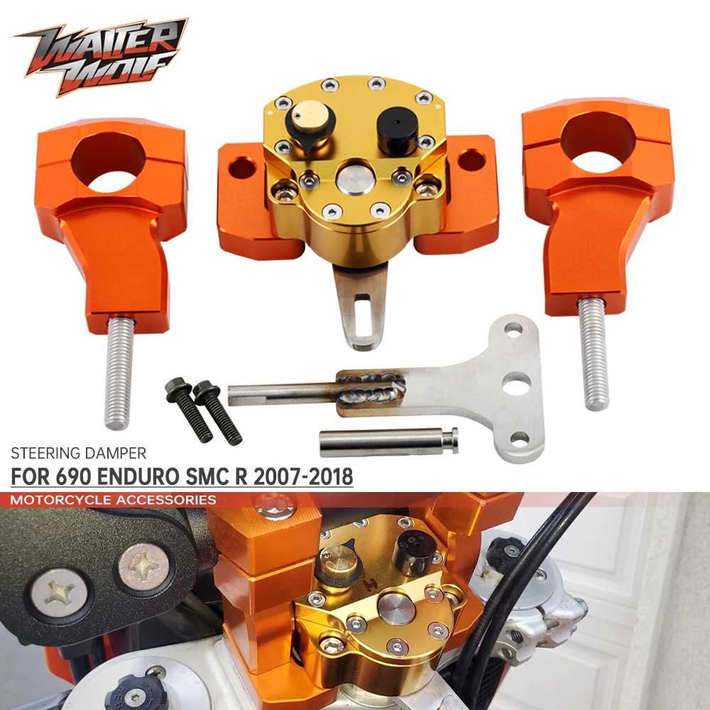 

Steering Damper For 690 ENDURO R 2007-2020 SMC R 2011-2018 Motorcycle Accessories Stabilizer Reversed Safety With Mount Bracket