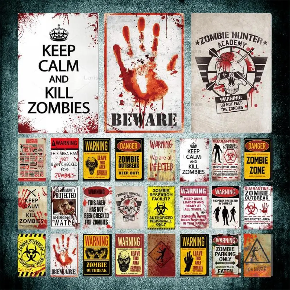 

Vintage Keep Calm Metal Signs Beware Poster Plates Sign Warning Metal Plaque Wall Art Tin Sign Metal Painting Wall Decoration
