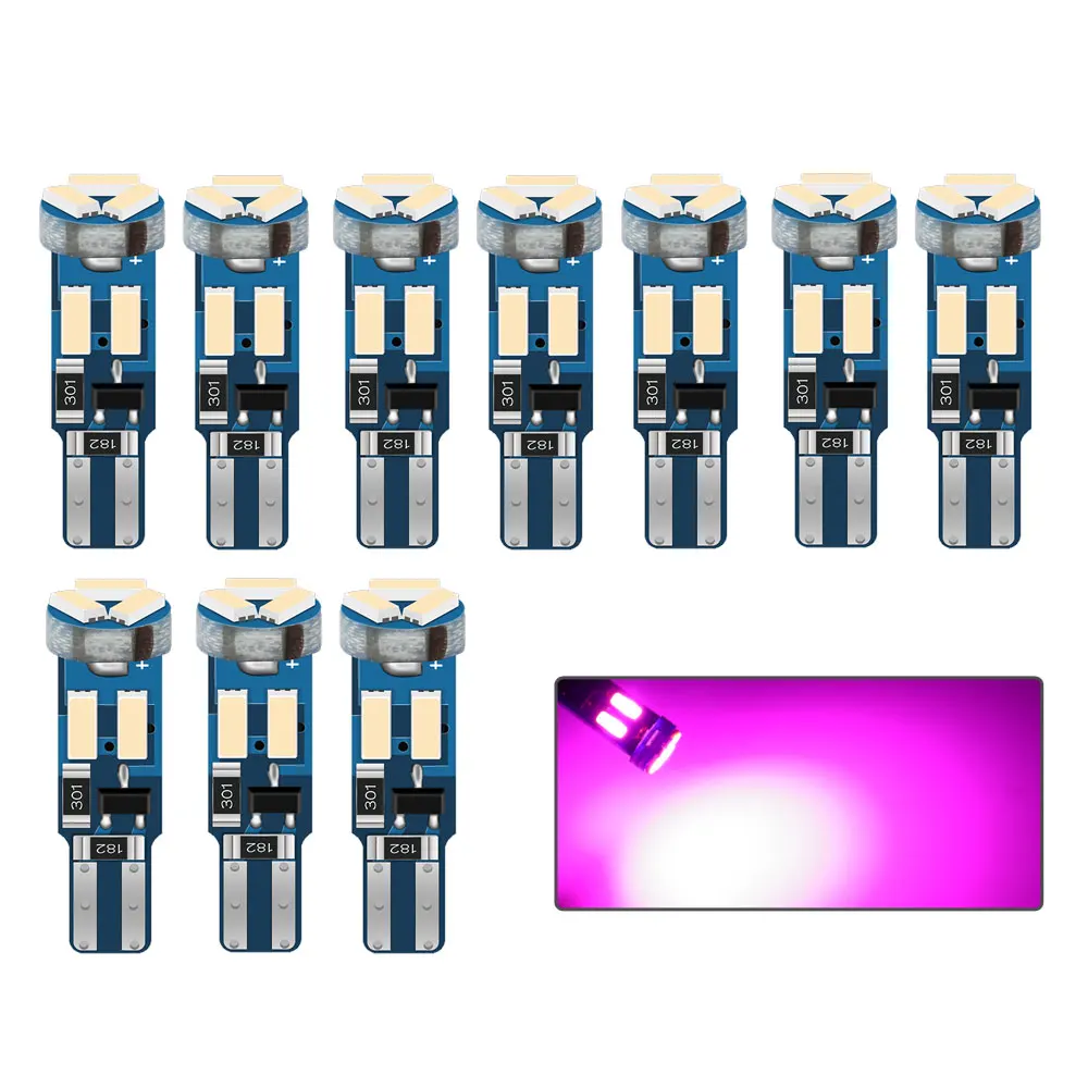 

10 шт., автомобильные лампы Т5 W3W W1.2W 17 37 73 74