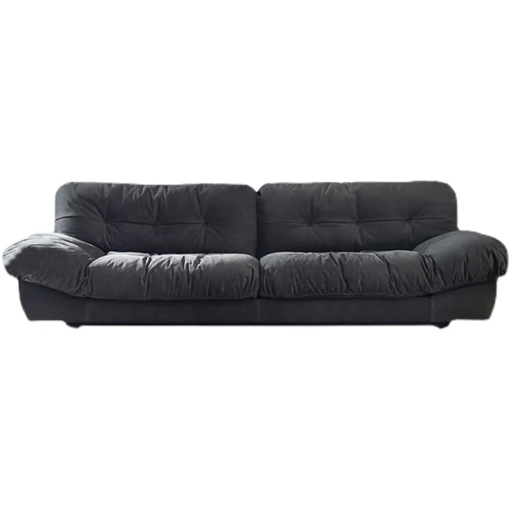 

Technology Frosted Cloth Sofa Down Furniture Modern And Simple Cloud Shape High Quality Deciduous Pine Wood Settee