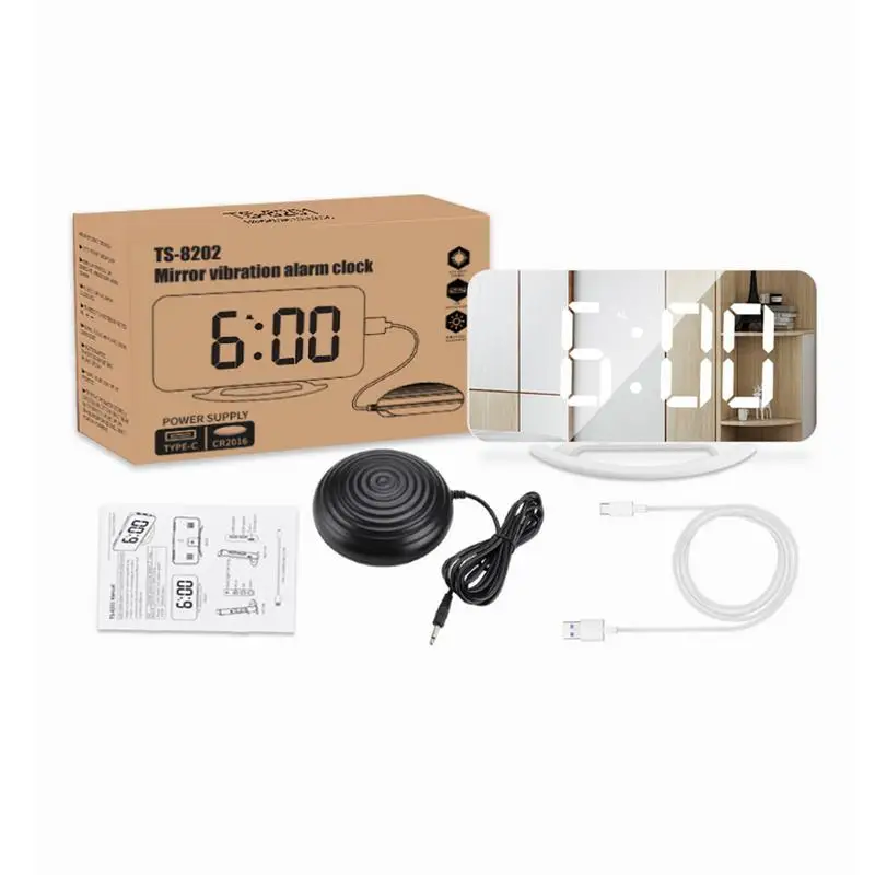 With Bed Shaker Vibrating Alarm Clock For Heavy Sleepers Sup