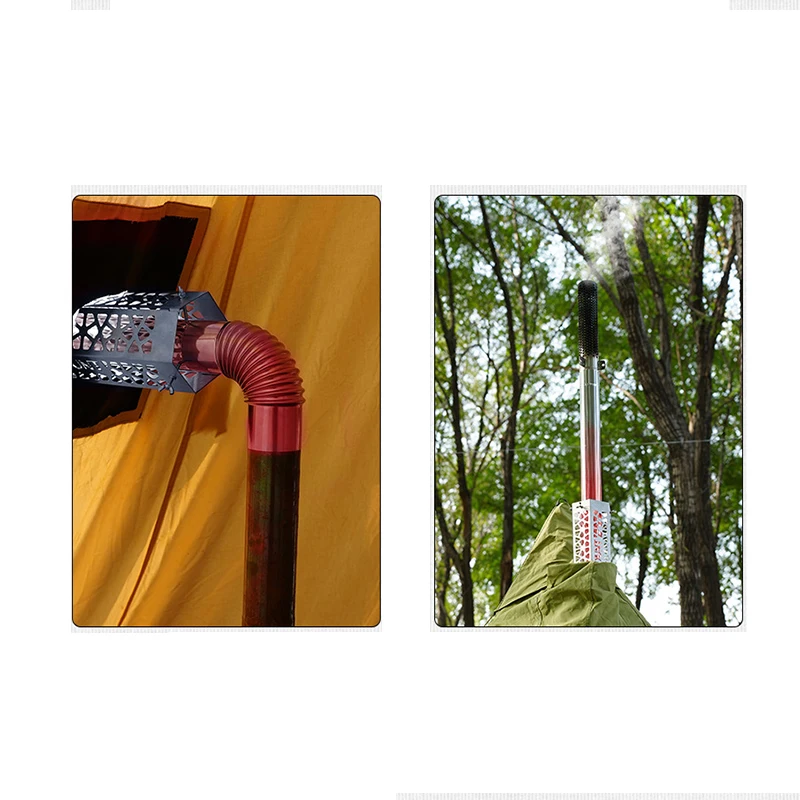 Открытый IGT Дымоход Противоожоговая сетка Кемпинг Съемный теплозащитный экран