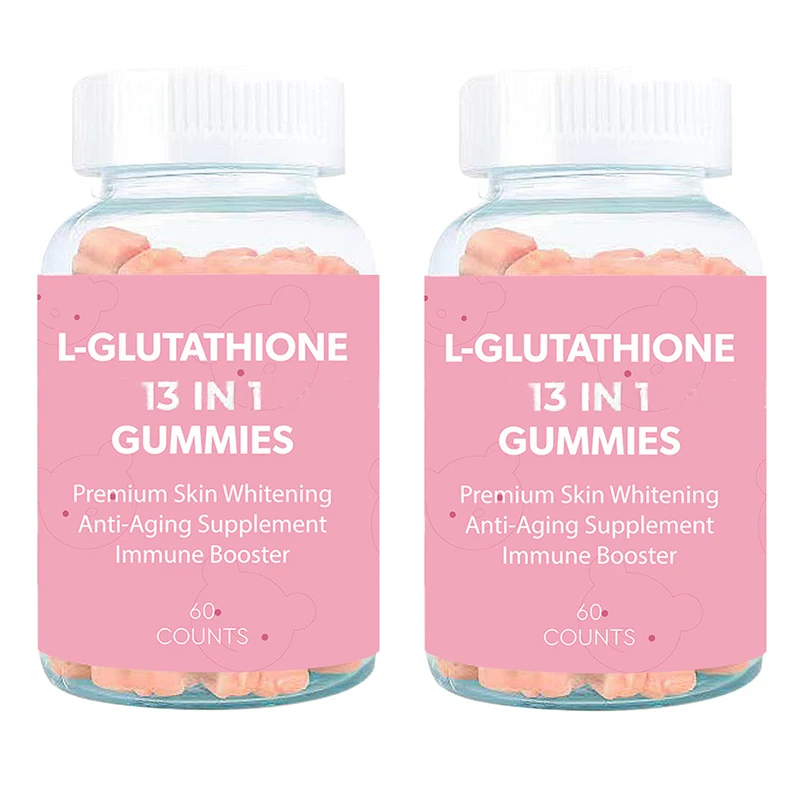 

2 bottles of whitening glutathione soft candy antioxidant skincare product brightening skin tone vitamin VC health food