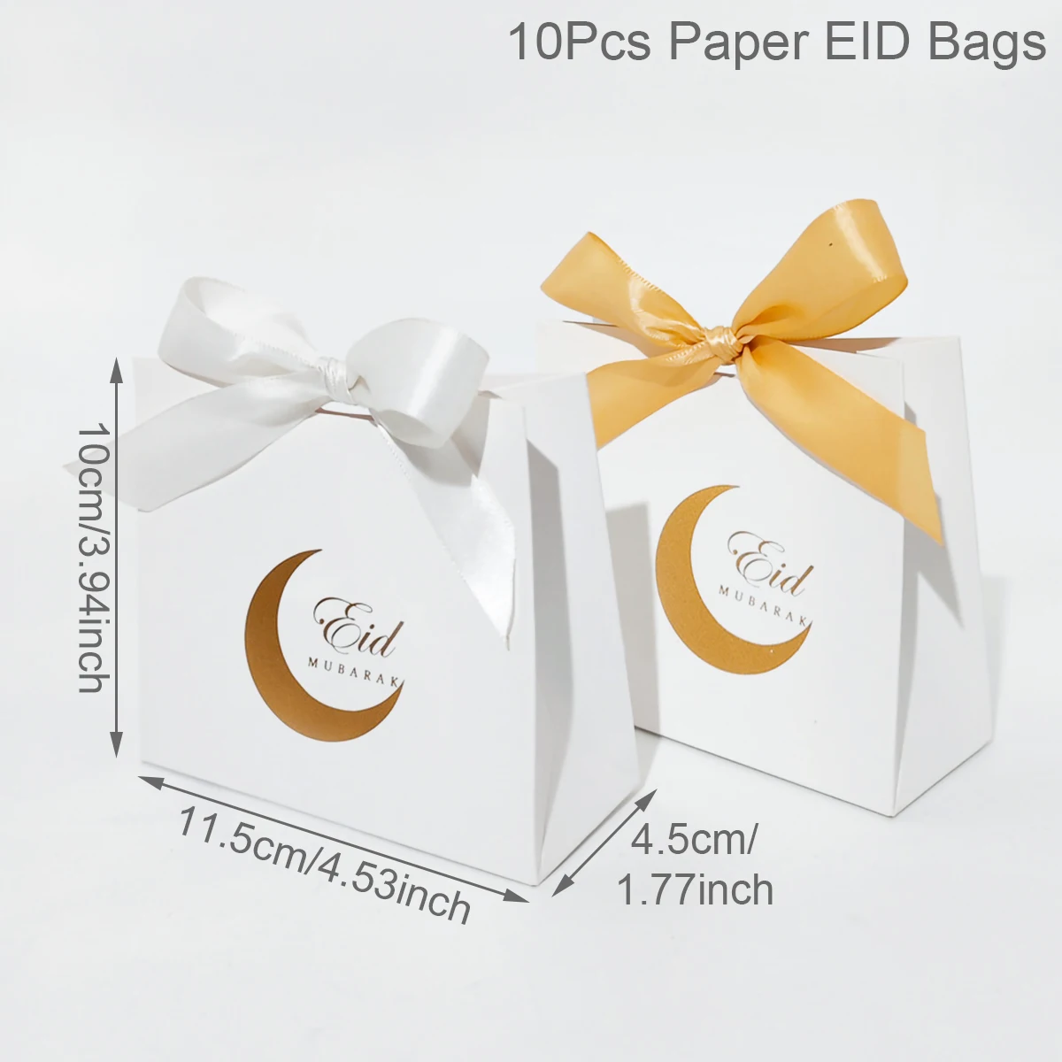 Eid Mubarak Candy Gift Boxes Ramadan Decoration 2023 Eid Mubarak Ramadan Kareem Muslim Islamic Festival Party DIY Decor Supplies images - 6