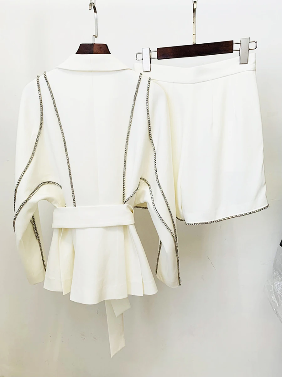 VGH однотонные шикарные комплекты из двух предметов для женщин туника с длинными