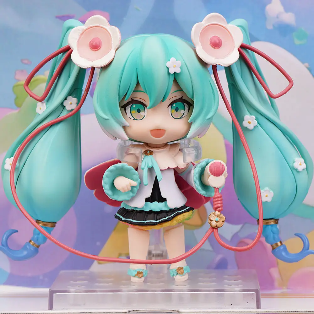 

11 см аниме Hatsune Miku Magic Future 2021 Ver. Кавайная экшн-фигурка Nendoroid 1940 Q Version, коллекционная статуя, игрушки, подарок