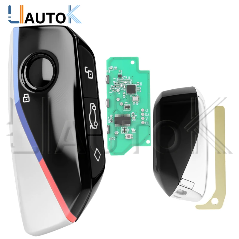 

Автомобильный ключ подходит для CAS4 FEM BDC F Chassis 3 5 7 Series X3 M3 49 Chip 315 433 868 МГц Keyless Go Модифицированный обновленный умный автомобильный дистанционный ключ