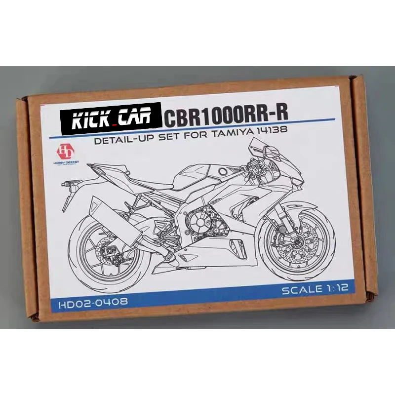 

1/12 Resin Retrofit For Car Models Hobby Design HD02-0408 1/12 Hnda CBR1000RR-R Detail-up Set For Tamiya 14138