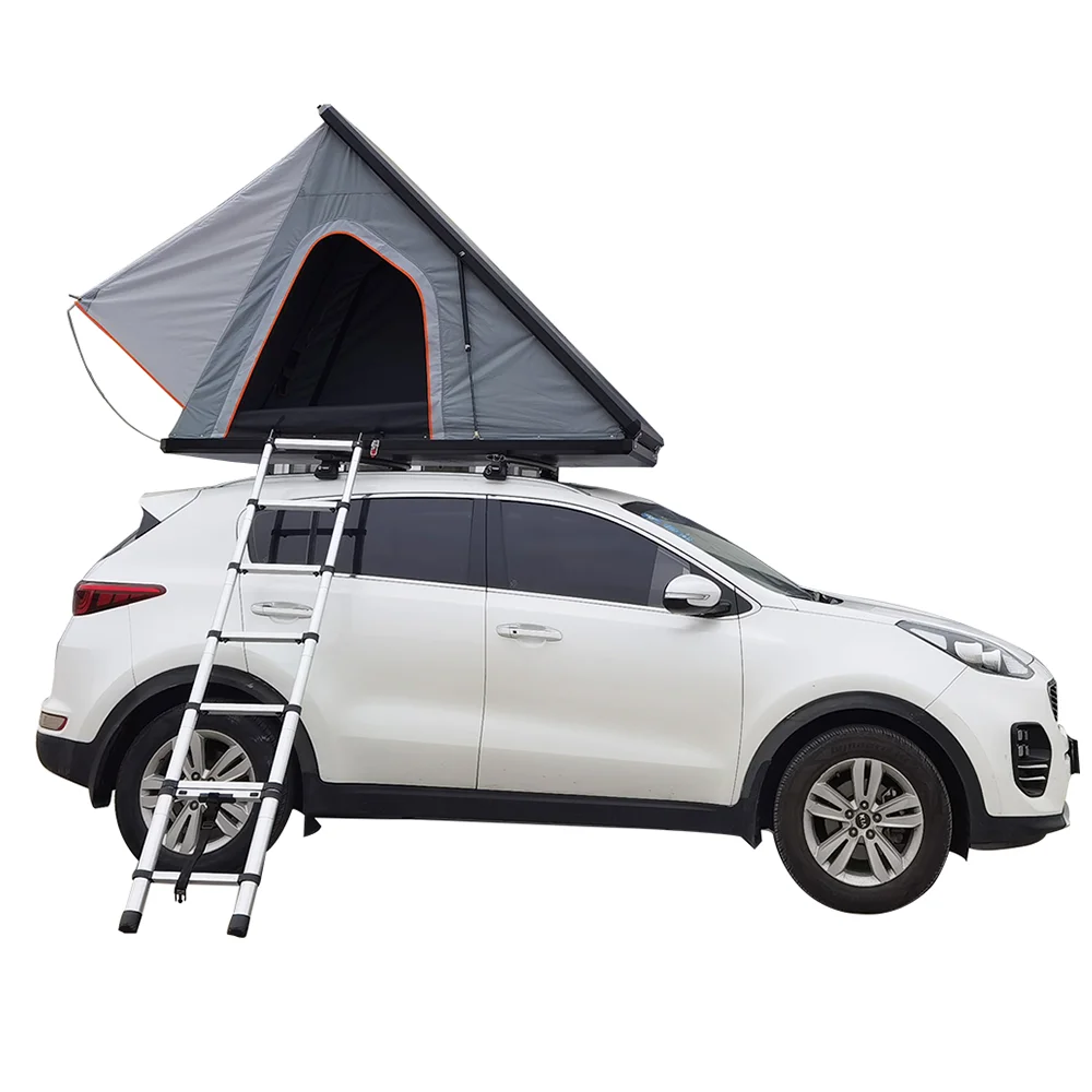 

Наружная 4x4 алюминиевая треугольная жесткая оболочка автомобильная палатка для кемпинга на крыше