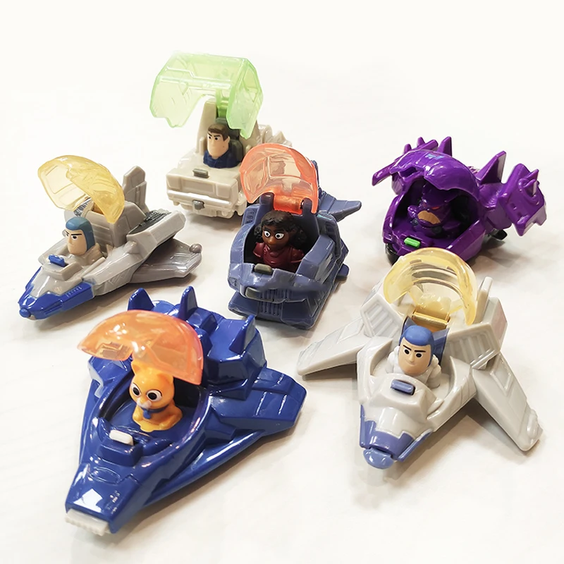 

6pcs Disney Movie 2022 Lightyear Action Figure Cartoon Aircraft Buzz Lightyear Car Toys Has Special Function MC Children Gift