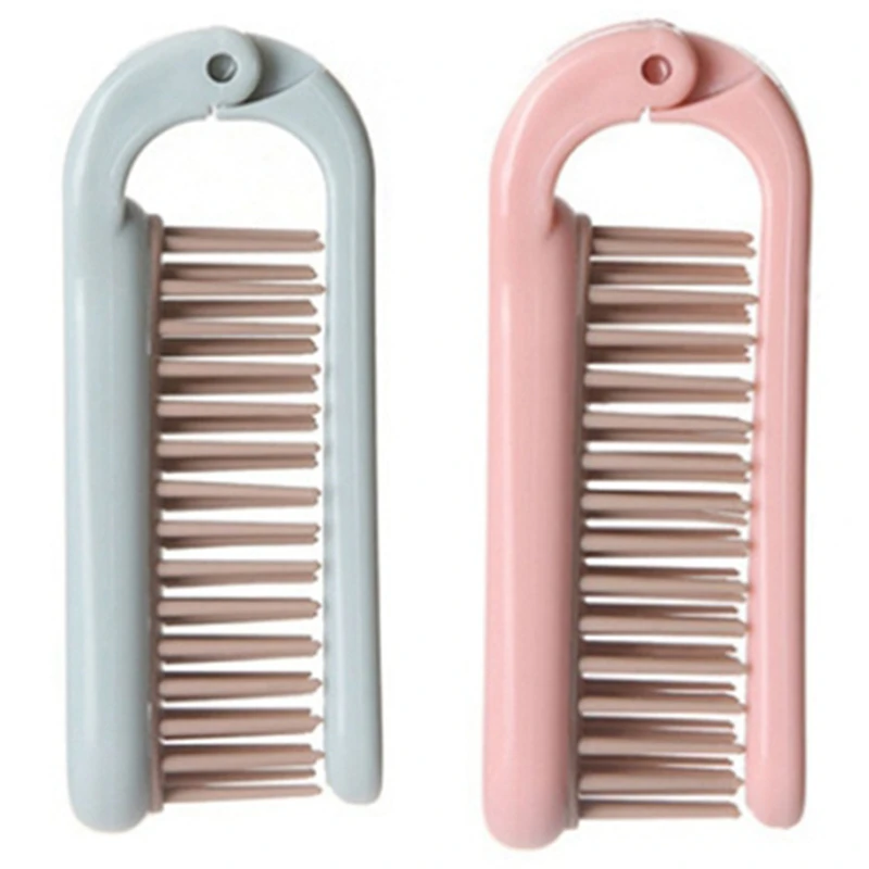 

Портативный дорожный гребень для волос, портативный гребень для макияжа, домашний Антистатический массаж с длинными волосами, Геометрическая плотная зубная расческа