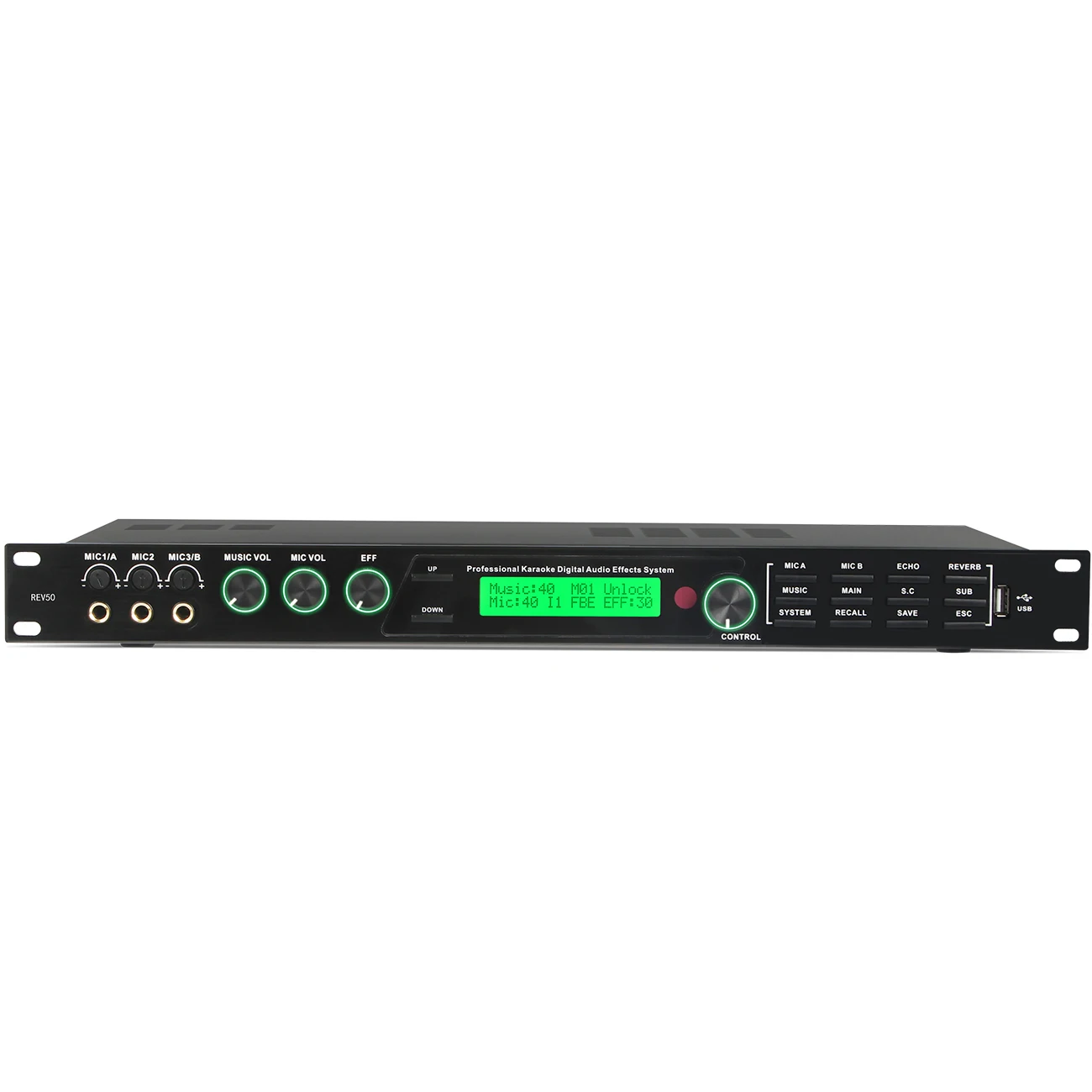 

Biner REV50 Professional Digital Audio Processor KTV Pre-effector For Home Party Wedding Karaoke