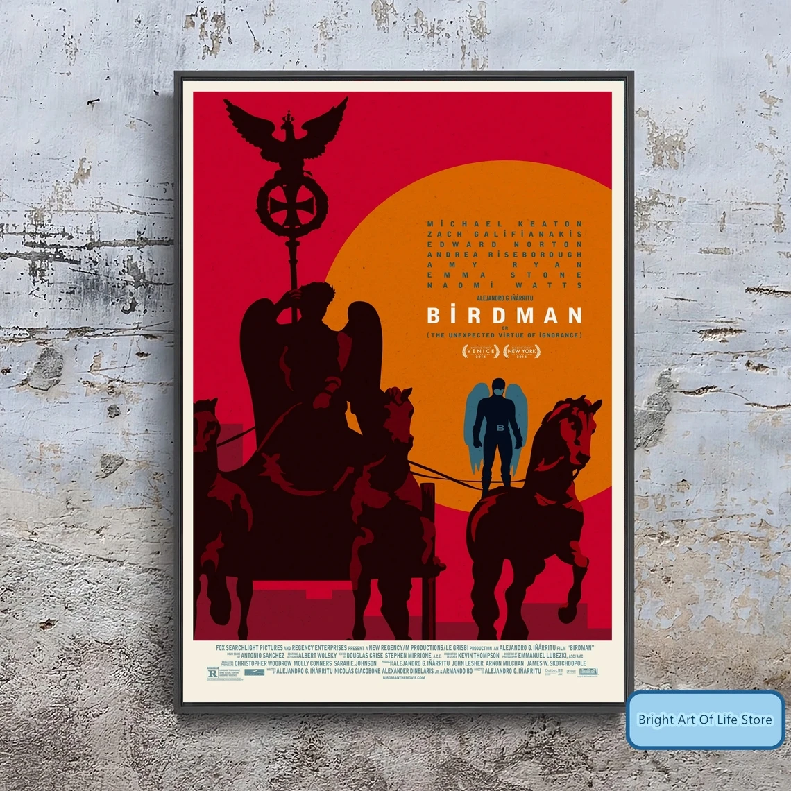 Birdman или (неопределенный добродетель Игнорана) постер фильма украшение дома