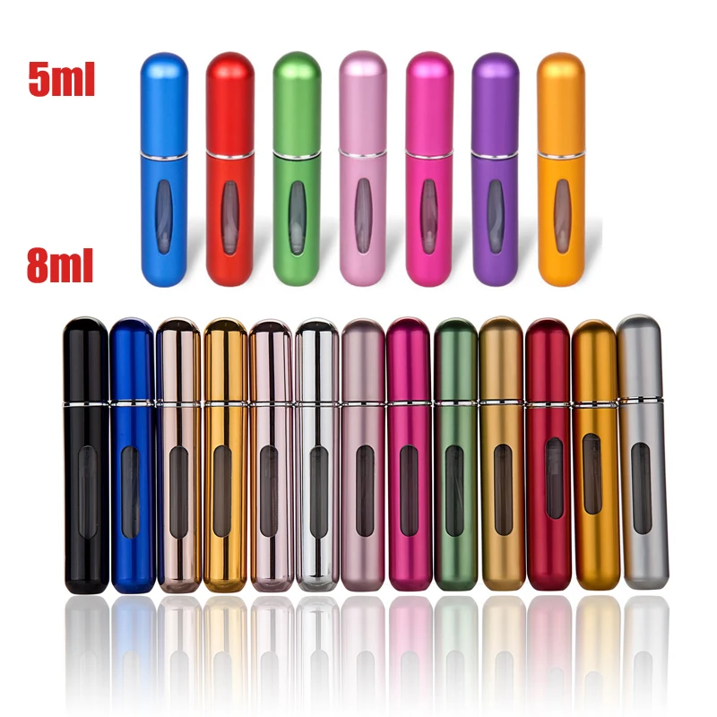 

10/20/30/50Pcs 5ml 8ml Mini Portable Refillable Perfume Bottle Refill Spray Bottle Cosmetic Container Atomizer Bottle For Travel