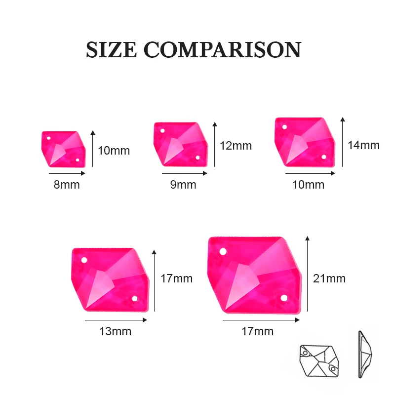 Космические светильник ые стразы Пришивные неоновые Стразы с плоской задней