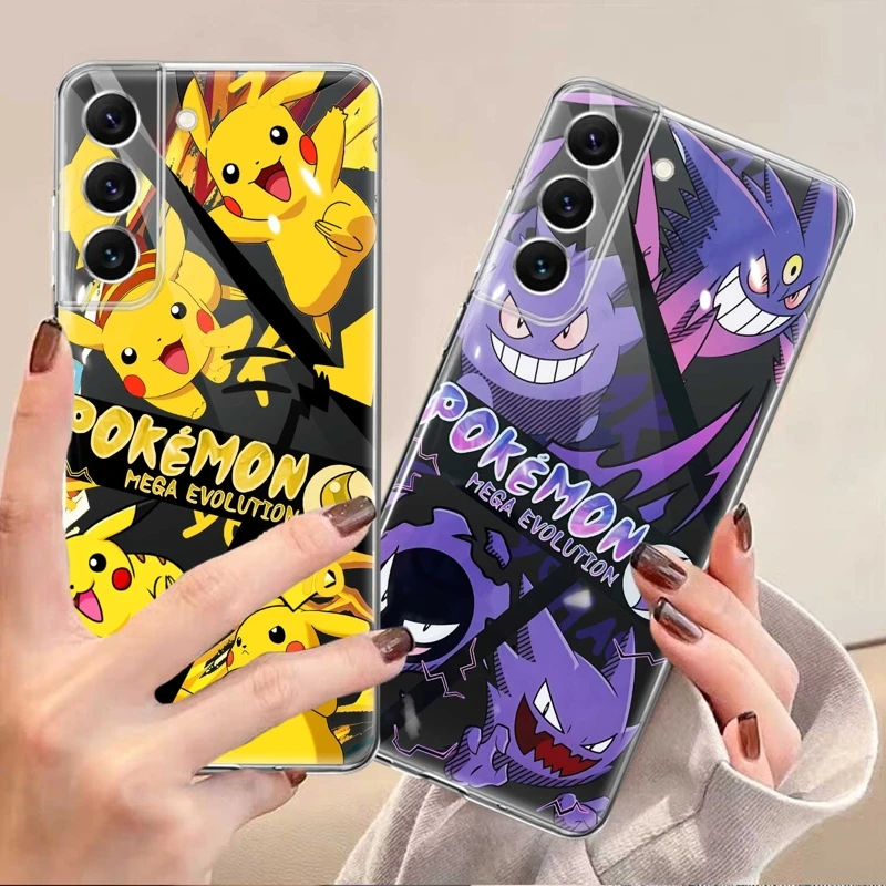 

Funda Case TPU For Samsung Galaxy S21 Plus S22 Ultra 5G S20 FE S23 S23Ultra S22Ultra S20FE Pokemon Pikachu Squirtle Gengar Anime