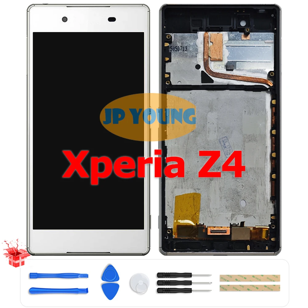 Оригинальный 5 2-дюймовый ЖК-дисплей с сенсорным экраном и рамкой для Sony Xperia Z3 +/Z4