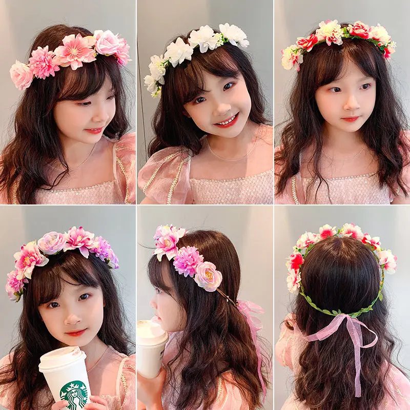 

Glowing Garland Wedding Party Crown Flower Headband LED Lights Christmas Neon Garland Decoration Luminous Hair Garland