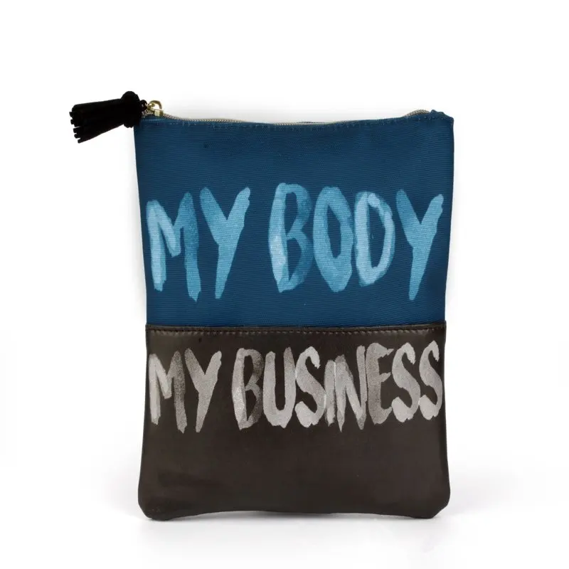 

Fresh Print Pouch, My Body My Business