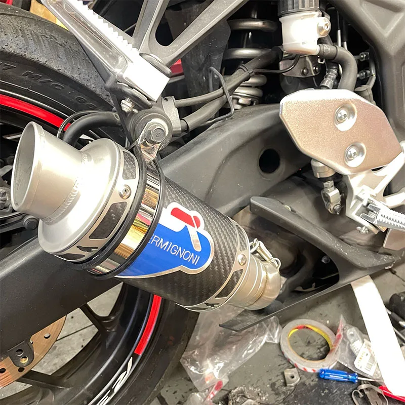 51 мм мотоциклетный глушитель Termignoni модифицированный из углеродистой стали для