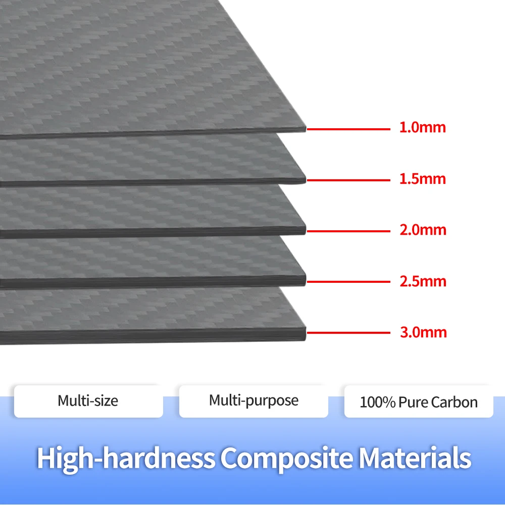 Листы пластин из ламината углеродного волокна 3K материал высокой композитной