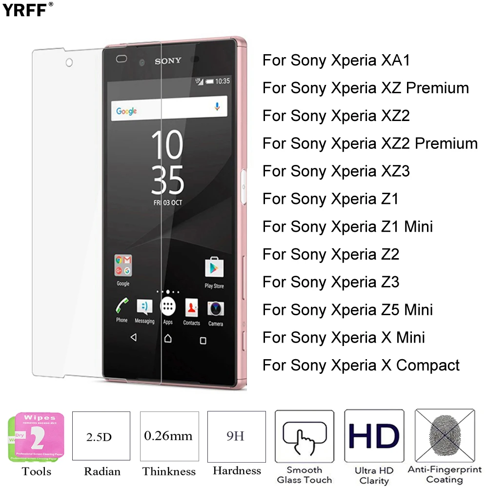 2 шт. 2.5D 9H 0 25 мм для Sony Xperia XZ3 XZ2 закаленное стекло защиты экрана Защитная пленка